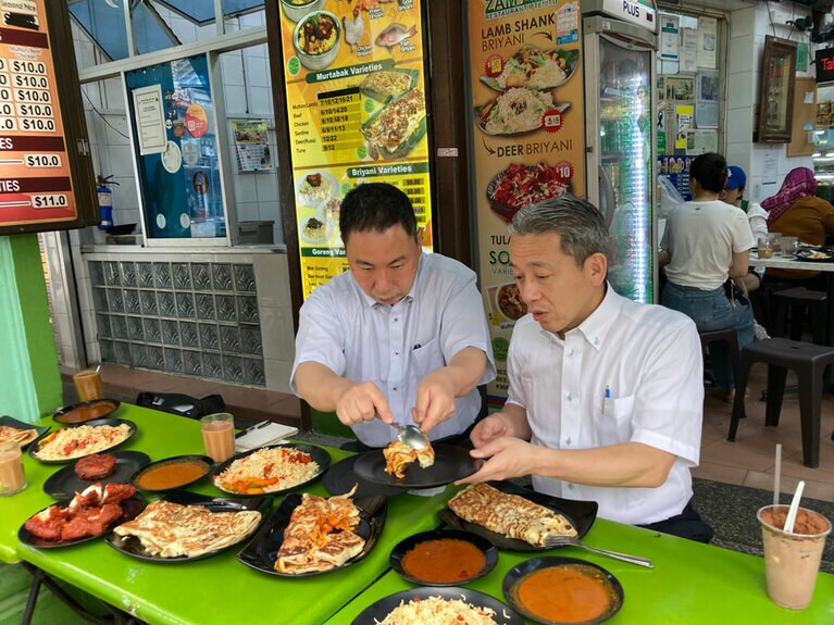 4年ぶりに実現した現地視察の様子。