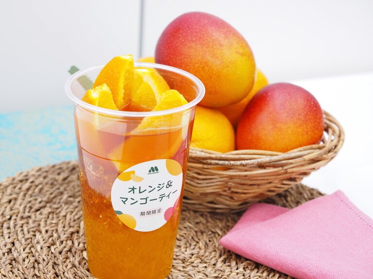「オレンジ＆マンゴーティー」（Lサイズ：590円）